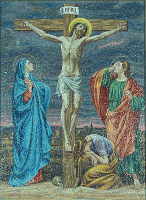 Ambito veneziano (1950-1960), Mosaico Gesù Cristo crocifisso