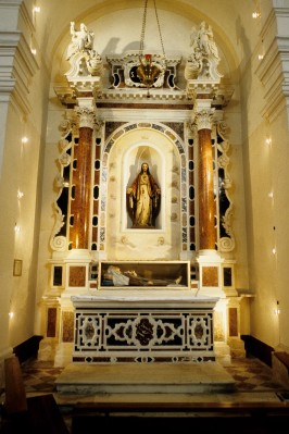 Bottega veneta sec. XVII, Altare del Sacro Cuore