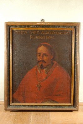 Ambito ravennate sec. XVIII, Cornice del ritratto di mons. Pietro Aldobrandini