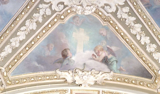 Morgari L. (1896-1900), Angioletti in adorazione della Croce