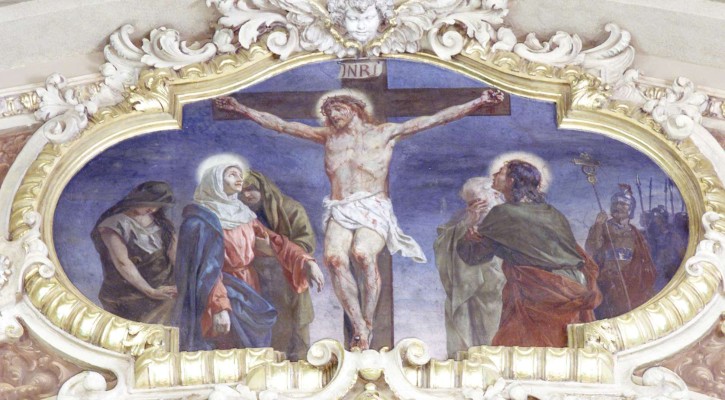 Morgari L. (1896-1900), Gesù Cristo crocifisso con la Madonna
