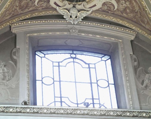 Secchi A. (1896-1900), Mostra di finestra nella navata centrale