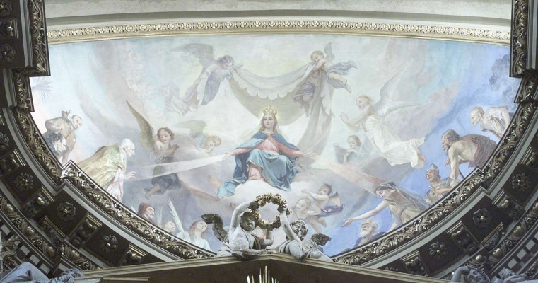 Morgari L. (1896-1900), Madonna in gloria con santi