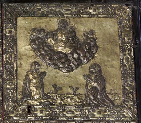 Ambito bergamasco sec. XVII, Apparizione della Madonna