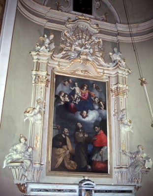 Ambito lombardo sec. XVIII, Ancona in stucco