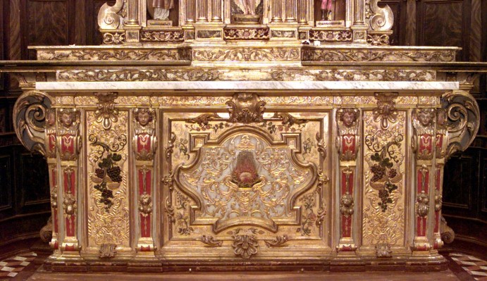 Ambito bergamasco sec. XVII-XVIII, Paliotto dell'altare maggiore