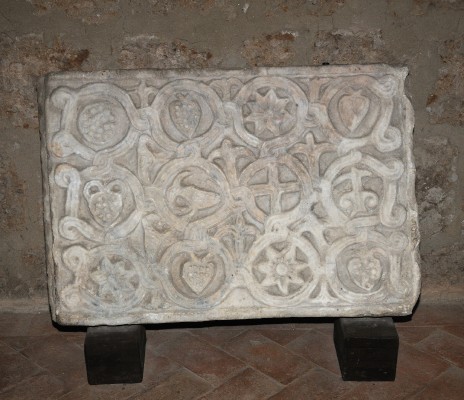 Marmoraio romano sec. IX, Lastra