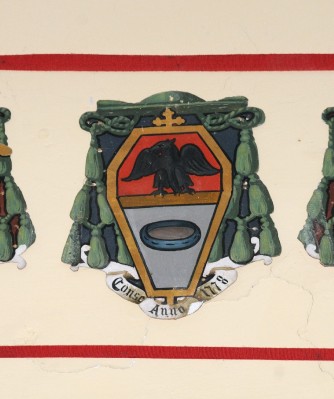 Ambito laziale sec. XX, Dipinto con stemma del vescovo Crivelli