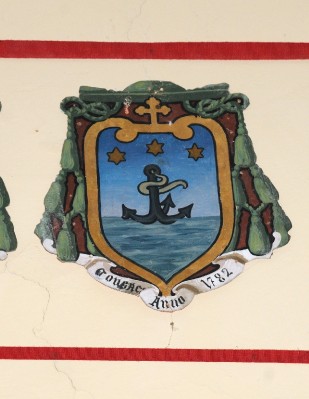 Ambito laziale sec. XX, Dipinto con stemma del vescovo Simeoni
