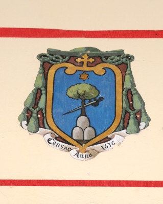 Ambito laziale sec. XX, Dipinto con stemma del vescovo Paolucci