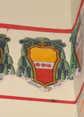 Ambito laziale sec. XX, Dipinto con stemma del vescovo Massimiliani