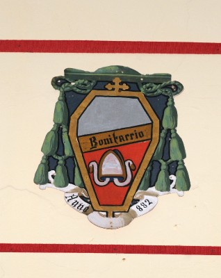 Ambito laziale sec. XX, Dipinto con stemma del vescovo Bonifaccio