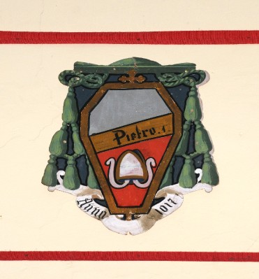 Ambito laziale sec. XX, Dipinto con stemma del vescovo Pietro I