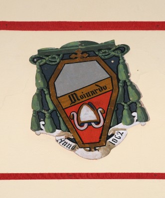 Ambito laziale sec. XX, Dipinto con stemma del vescovo Mainardo
