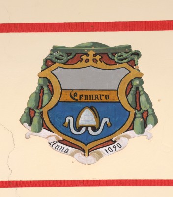 Ambito laziale sec. XX, Dipinto con stemma del vescovo Gennaro
