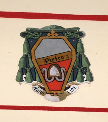 Ambito laziale sec. XX, Dipinto con stemma del vescovo Pietro II Ismaeli