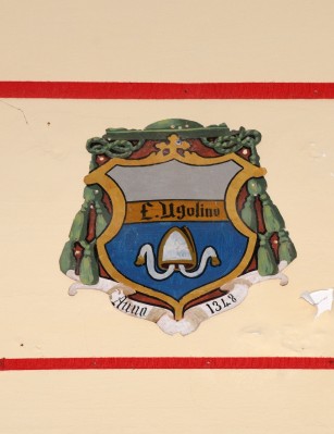 Ambito laziale sec. XX, Dipinto con stemma del vescovo Ugolino di Pietralunga