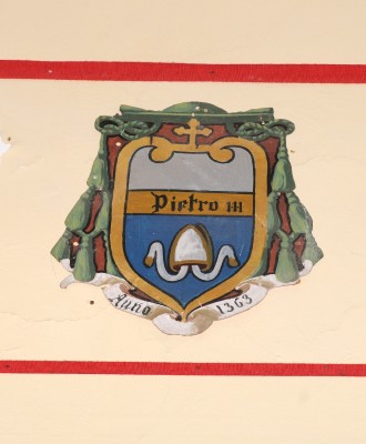 Ambito laziale sec. XX, Dipinto con stemma del vescovo Pietro III