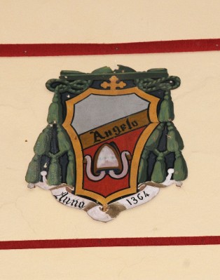 Ambito laziale sec. XX, Dipinto con stemma del vescovo Angelo