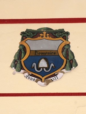 Ambito laziale sec. XX, Dipinto con stemma del vescovo Fra Domenico