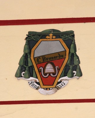 Ambito laziale sec. XX, Dipinto con stemma del vescovo Fra Bernardo I