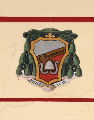 Ambito laziale sec. XX, Dipinto con stemma del vescovo Domenico D'Anglona
