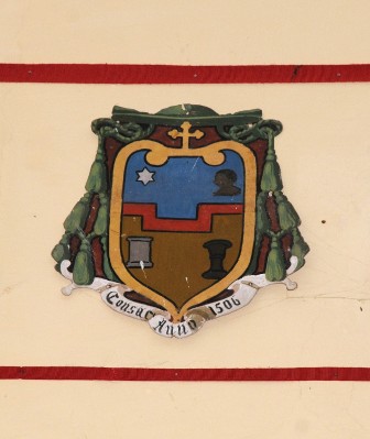 Ambito laziale sec. XX, Dipinto con stemma del vescovo Bruni