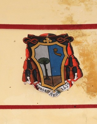 Ambito laziale sec. XX, Dipinto con stemma del vescovo Cesi