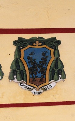 Ambito laziale sec. XX, Dipinto con stemma del vescovo Galerati