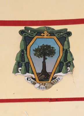 Ambito laziale sec. XX, Dipinto con stemma del vescovo Moroni