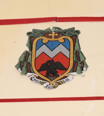 Ambito laziale sec. XX, Dipinto con stemma del vescovo Sarti
