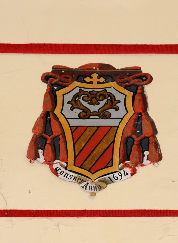 Ambito laziale sec. XX, Dipinto con stemma del vescovo Millini
