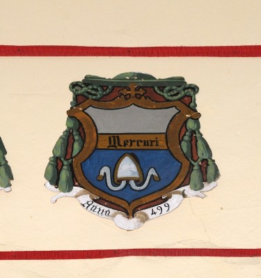 Ambito laziale sec. XX, Dipinto con stemma del vescovo Mercuri