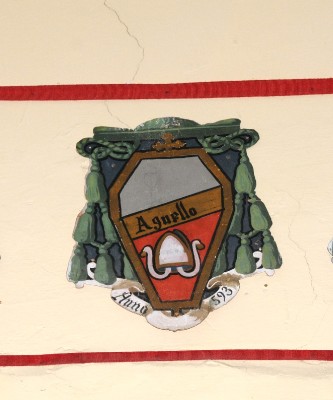 Ambito laziale sec. XX, Dipinto con stemma del vescovo Agnello