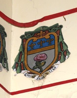 Ambito laziale sec. XX, Dipinto con stemma del vescovo Viviani