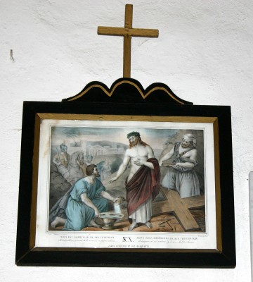 Ambito francese sec. XIX, Gesù Cristo spogliato e abbeverato di fiele
