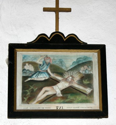 Ambito francese sec. XIX, Gesù Cristo inchiodato alla croce