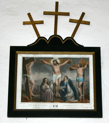 Ambito francese sec. XIX, Gesù Cristo morto in croce