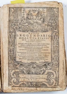 Ambito veneziano (1591), Frontespizio del Leggendario