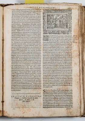 Ambito veneziano (1591), Santa davanti al giudice 1/2