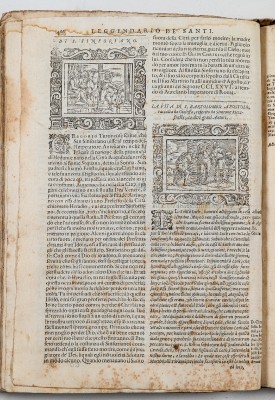 Ambito veneziano (1591), Pagina con stampe raffiguranti il martirio di santi