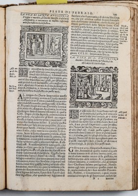 Ambito veneziano (1591), Pagina con due stampe