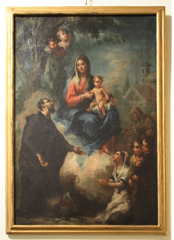 Picenardi M. sec. XVIII, Madonna con Bambino e San Gerolamo Emiliani e devoti