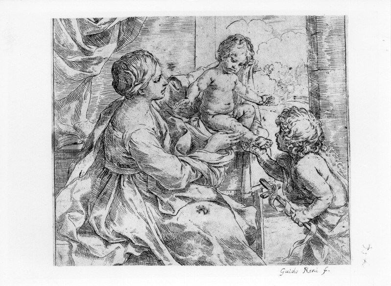 Reni G. (1620 circa), Madonna con Gesù Bambino e S. Giovannino