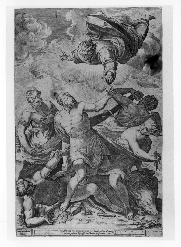 Carracci A. (1582), Tentazioni di S. Antonio abate