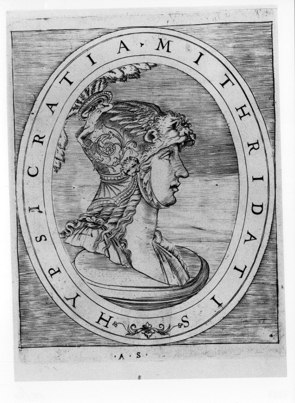 Ambito romano sec. XVI, Gemma con profilo di Ipsicrazia