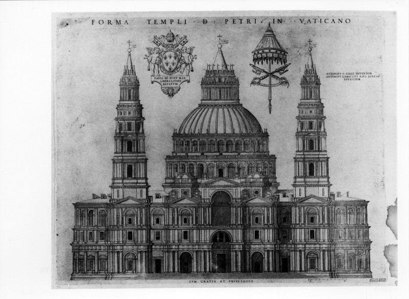 Da Sangallo A. (1547), Progetto per la Basilica di S. Pietro in Vaticano 2/2