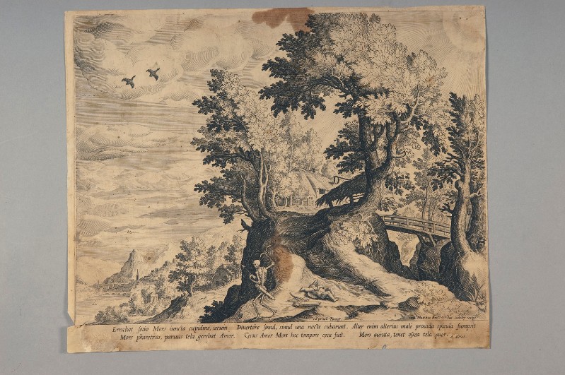 Sadeler J. (1599), Paesaggio con la morte e Cupido 2/2