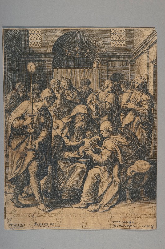 Sadeler J. (1581), Circoncisione di Gesù Bambino