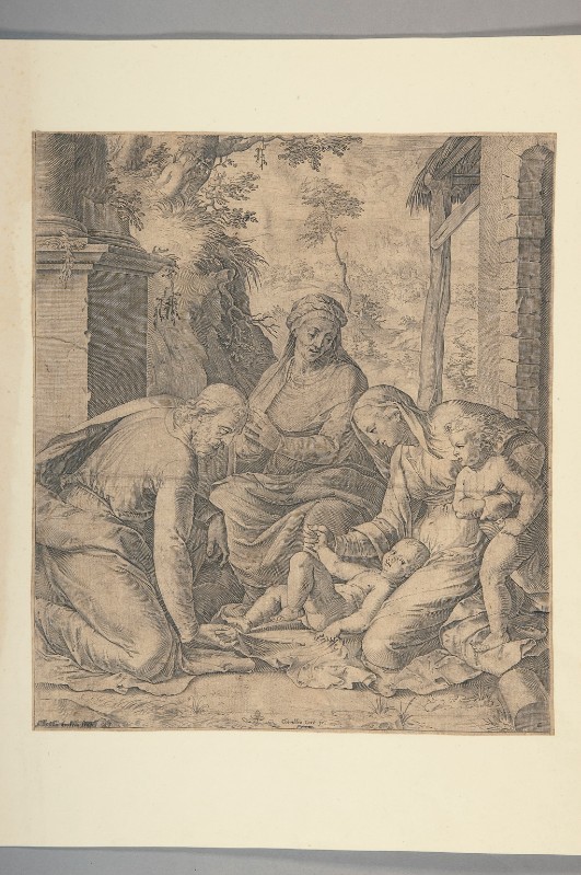 Cort C. (1570), Sacra famiglia con S. Anna e S. Giovannino